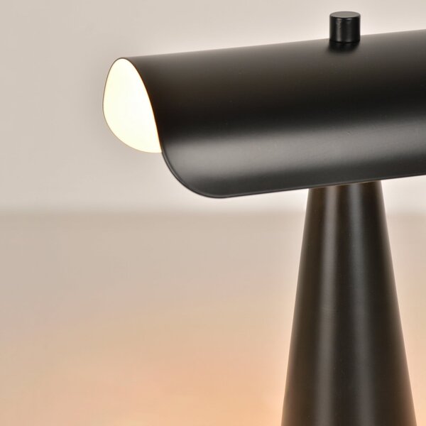 Stolne Lampa COREP, Billie, Crno, Dnevna soba, Metal, Moderan