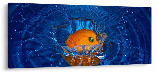 Slika - narančasta u vodi (120x50 cm)