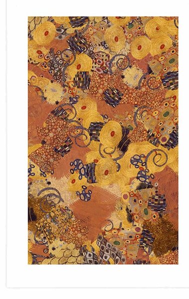 Plakat s paspartuom apstrakcija inspirirana G. Klimtom