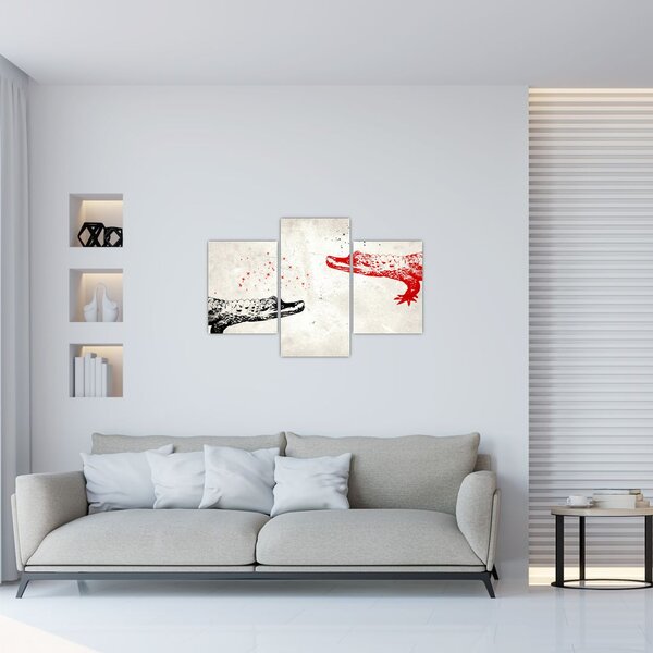 Slika - Krokodili (90x60 cm)