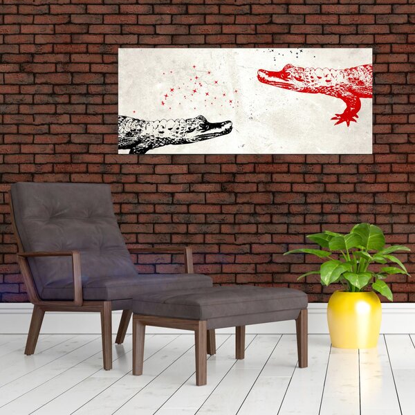 Slika - Krokodili (120x50 cm)