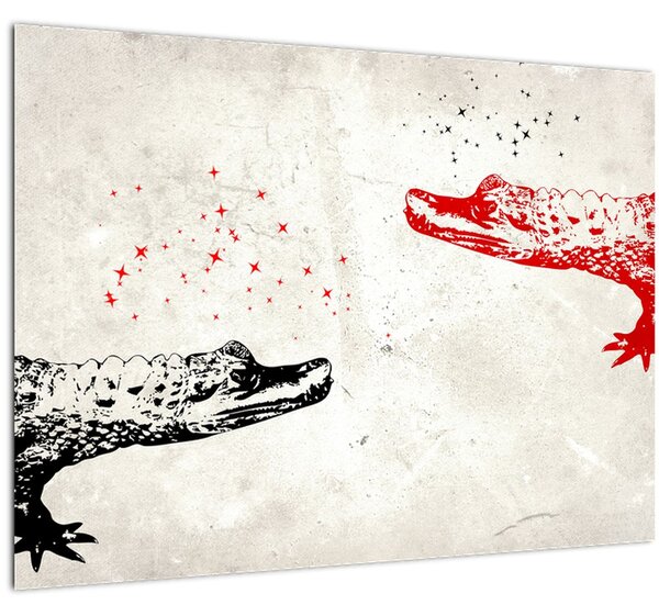 Slika - Krokodili (70x50 cm)