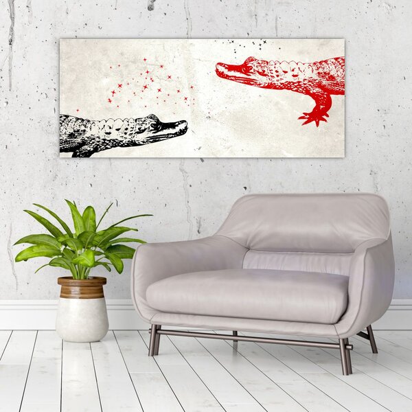 Slika - Krokodili (120x50 cm)