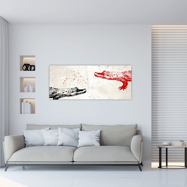 Slika - Krokodili (120x50 cm)
