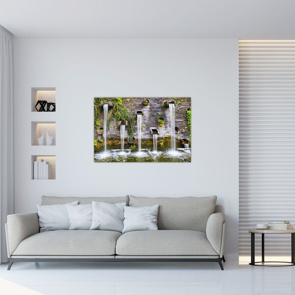 Slika - Kamniti zid, Hamburg, Nemčija (90x60 cm)