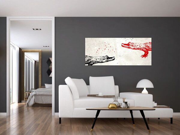 Slika - Krokodili (120x50 cm)