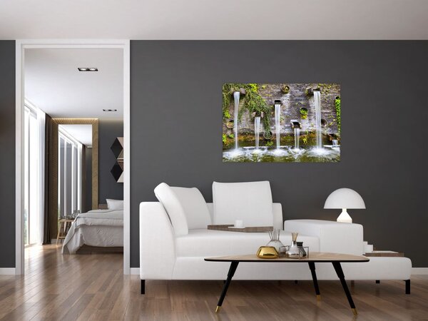 Slika - Kamniti zid, Hamburg, Nemčija (90x60 cm)