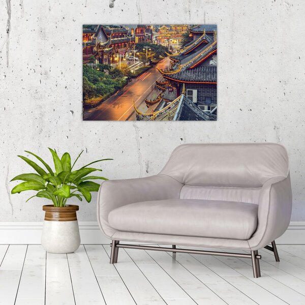 Slika - Qintai Road, Chengdu, Kitajska (70x50 cm)
