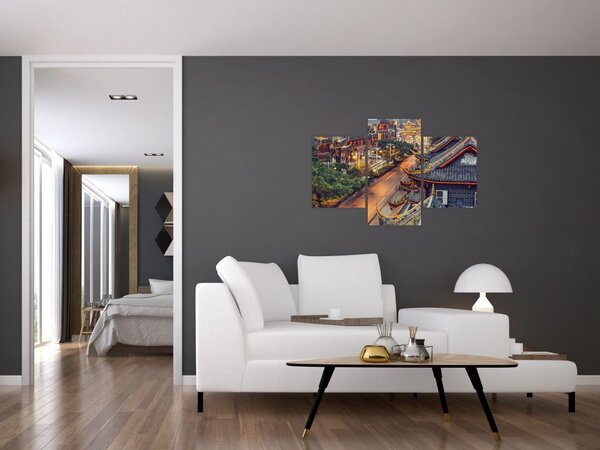Slika - Qintai Road, Chengdu, Kitajska (90x60 cm)