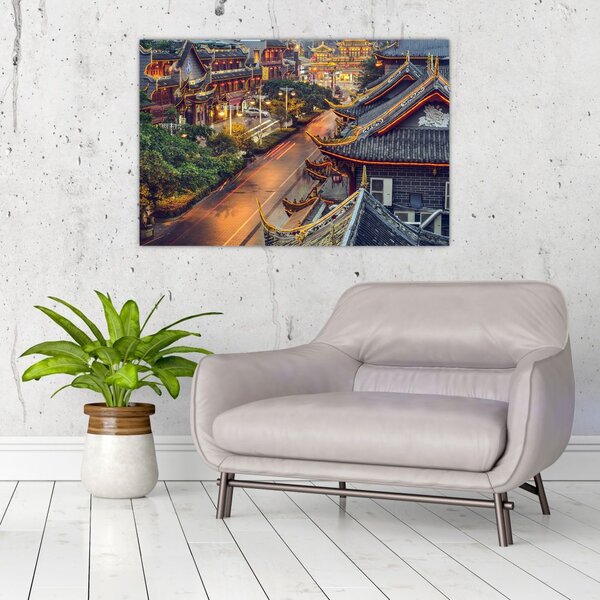 Slika - Qintai Road, Chengdu, Kitajska (90x60 cm)