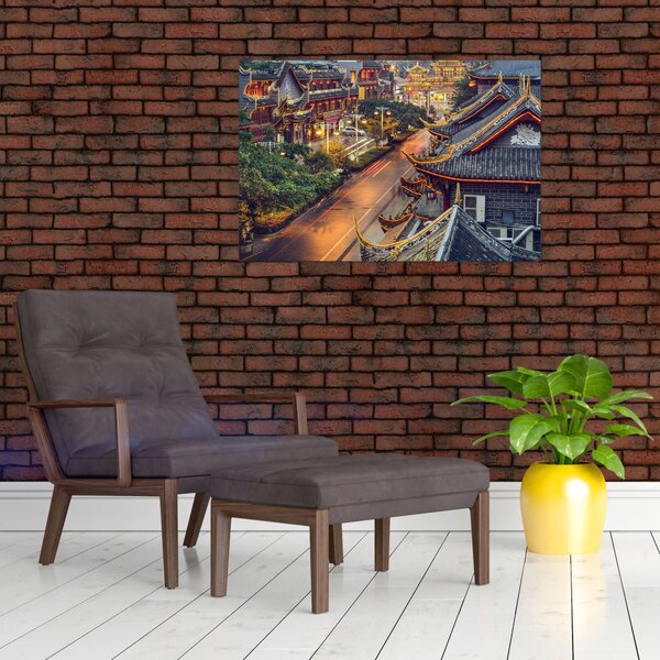 Slika - Qintai Road, Chengdu, Kitajska (90x60 cm)