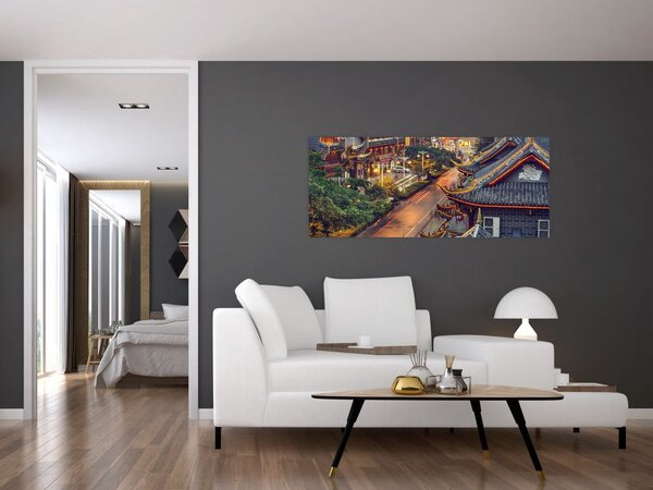 Slika - Qintai Road, Chengdu, Kitajska (120x50 cm)
