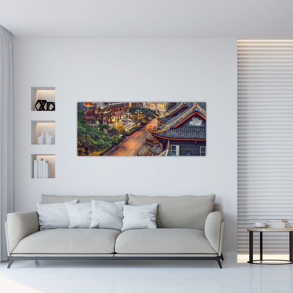 Slika - Qintai Road, Chengdu, Kitajska (120x50 cm)