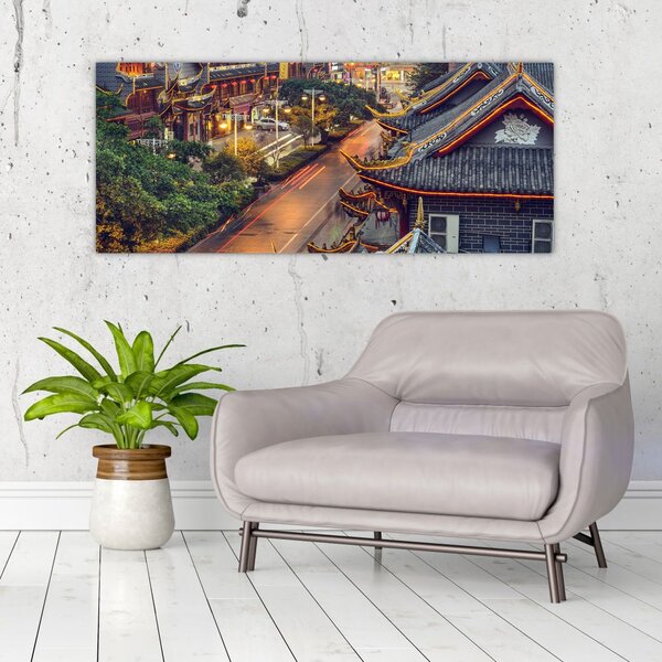 Slika - Qintai Road, Chengdu, Kitajska (120x50 cm)