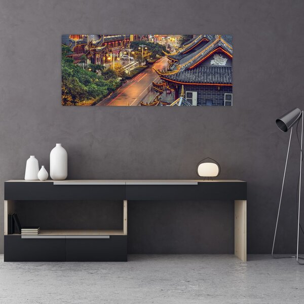 Slika - Qintai Road, Chengdu, Kitajska (120x50 cm)