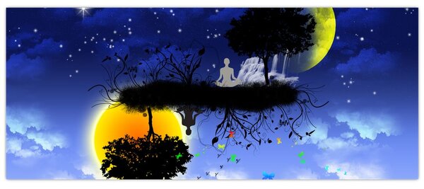 Slika - Odsev ravnovesja (120x50 cm)