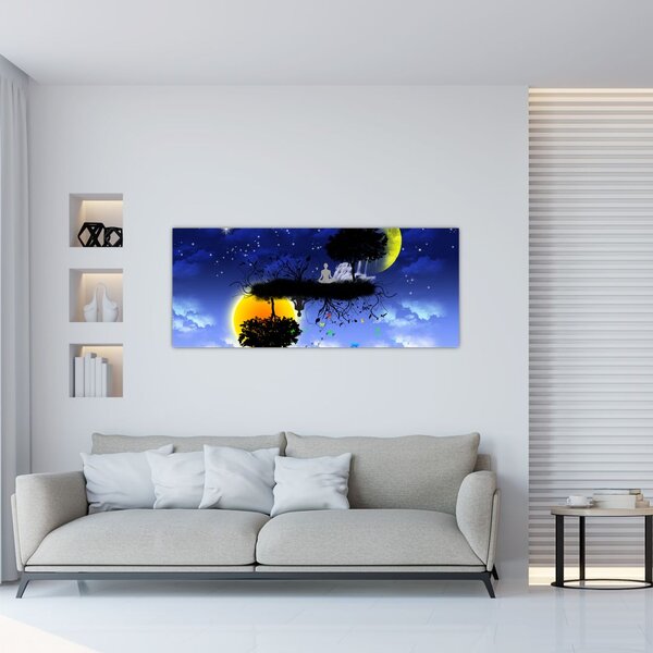 Slika - Odsev ravnovesja (120x50 cm)