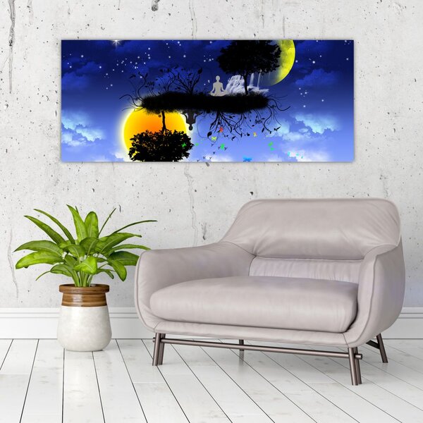 Slika - Odsev ravnovesja (120x50 cm)