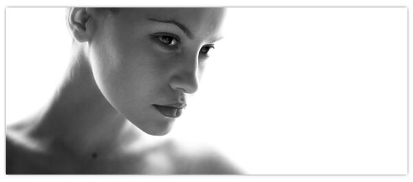 Slika - Črno-beli portret ženske (120x50 cm)