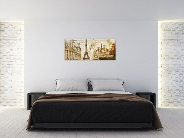 Slika - Pariški spomeniki (120x50 cm)