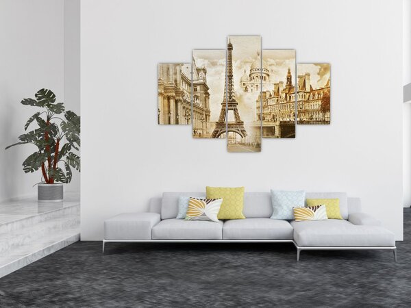 Slika - Pariški spomeniki (150x105 cm)