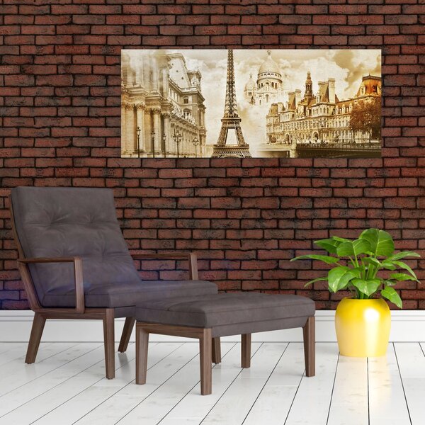 Slika - Pariški spomeniki (120x50 cm)