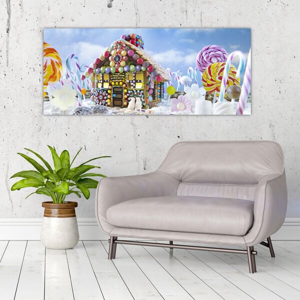 Slika - Hiška iz medenjakov (120x50 cm)
