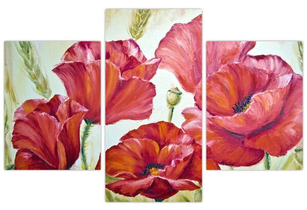 Slika - Cvetovi maka (90x60 cm)