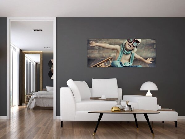 Slika - Mladi letalec (120x50 cm)