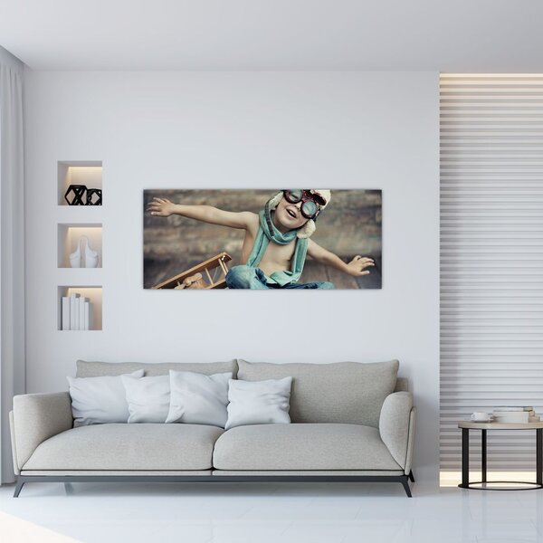 Slika - Mladi letalec (120x50 cm)