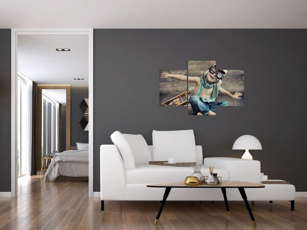 Slika - Mladi letalec (90x60 cm)