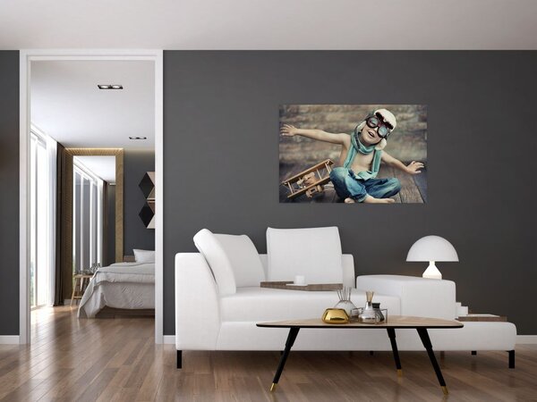 Slika - Mladi letalec (90x60 cm)