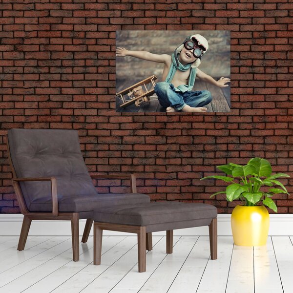 Slika - Mladi letalec (70x50 cm)