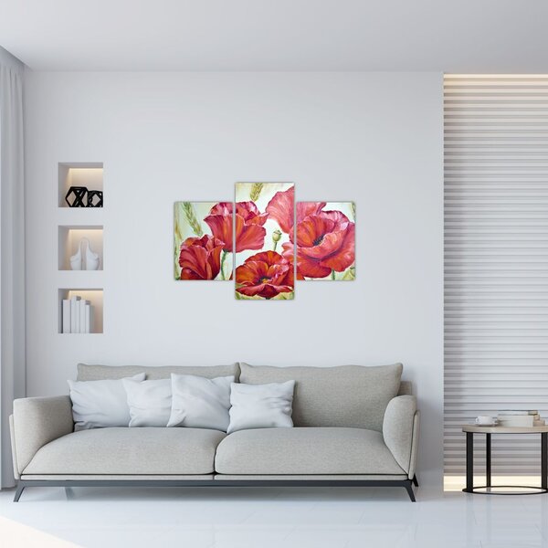 Slika - Cvetovi maka (90x60 cm)