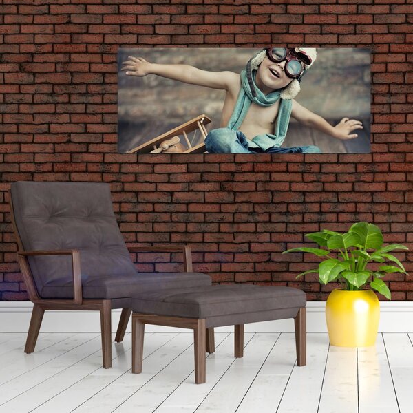 Slika - Mladi letalec (120x50 cm)