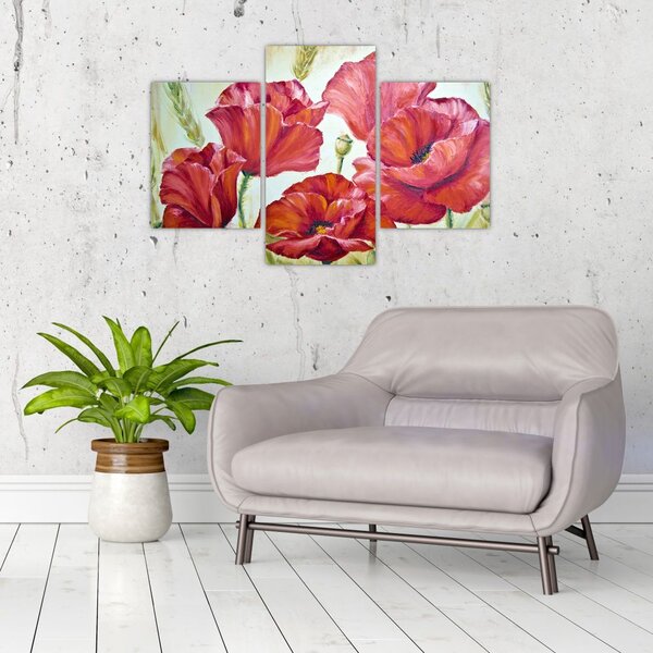 Slika - Cvetovi maka (90x60 cm)
