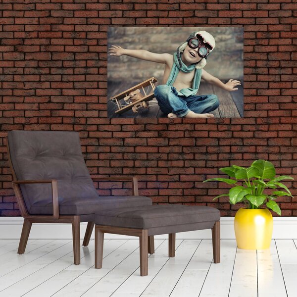 Slika - Mladi letalec (90x60 cm)