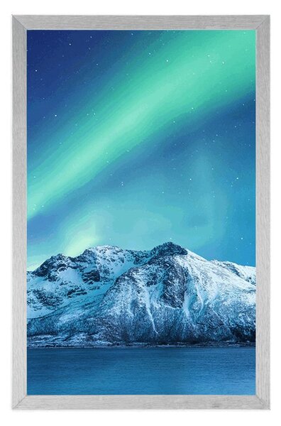 Plakat arktička polarna svjetlost