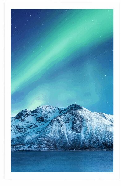 Plakat arktička polarna svjetlost