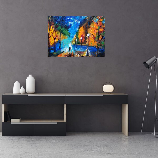 Slika - Zaljubljenca, Pointilizem (70x50 cm)