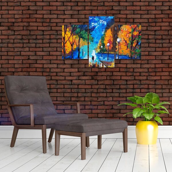 Slika - Zaljubljenca, Pointilizem (90x60 cm)