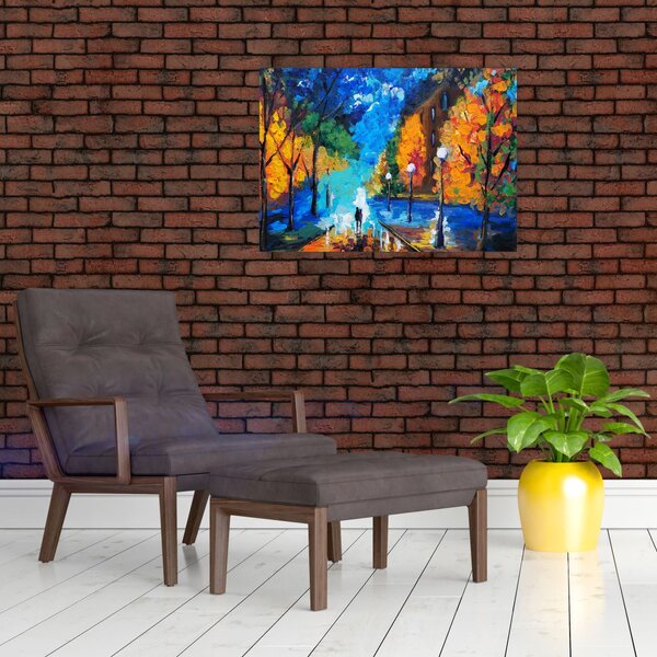 Slika - Zaljubljenca, Pointilizem (70x50 cm)