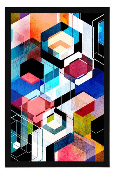 Plakat apstraktna geometrija