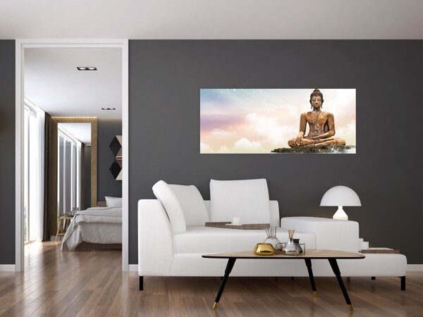 Slika - Buda, ki nadzoruje zemljo (120x50 cm)