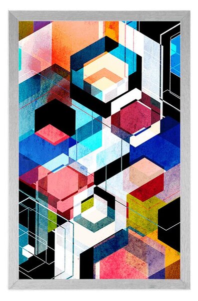 Plakat apstraktna geometrija