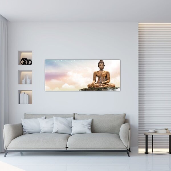 Slika - Buda, ki nadzoruje zemljo (120x50 cm)