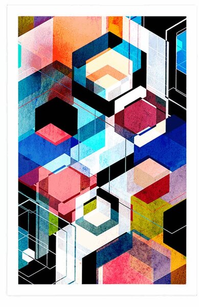 Plakat apstraktna geometrija