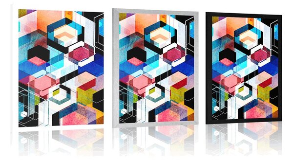 Plakat apstraktna geometrija