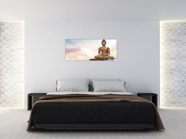 Slika - Buda, ki nadzoruje zemljo (120x50 cm)