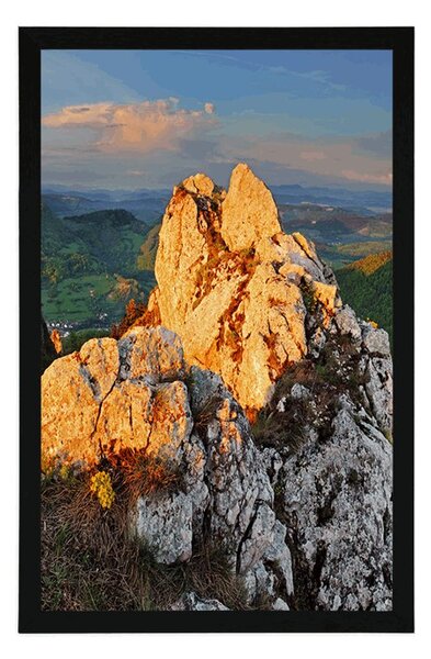 Plakat divne stijene Vršatecké bradlá u Slovačkoj